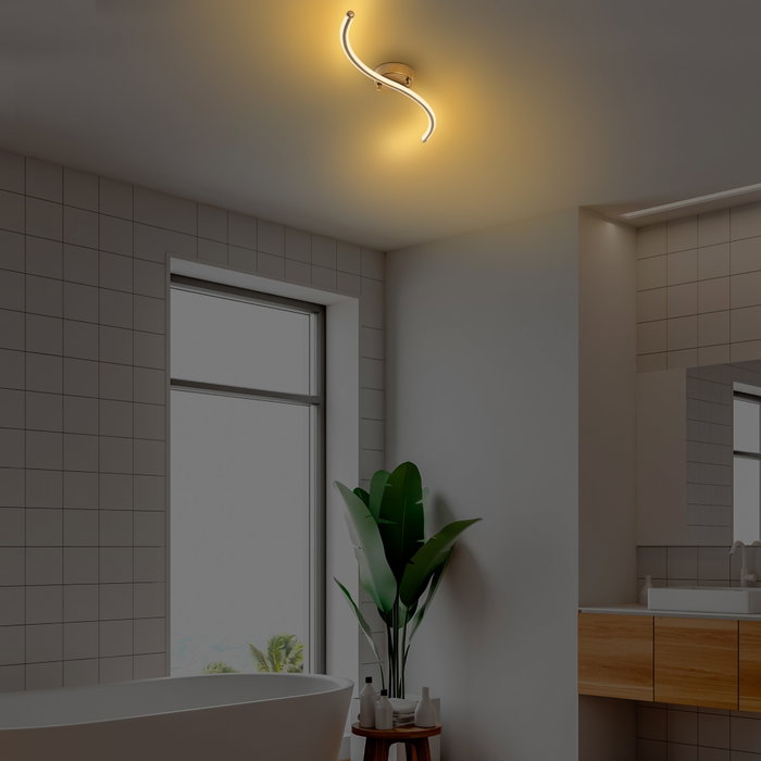 Opviq Yılan - 13279 Lámpara de araña Dorada LED